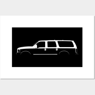 Ford Excursion Silhouette Posters and Art